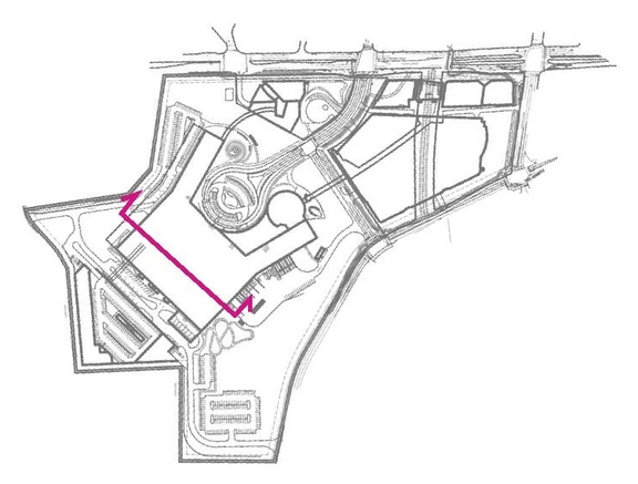 Construction site plan for project from page 66 of the file '2022-12-07 - Design Brief - D07-12-22-0168'