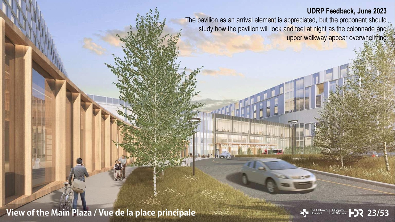 Rendering of building from page 23 of the file '2023-01-12 Urban Design Review Panel Formal Submission D07-12-22-0168'