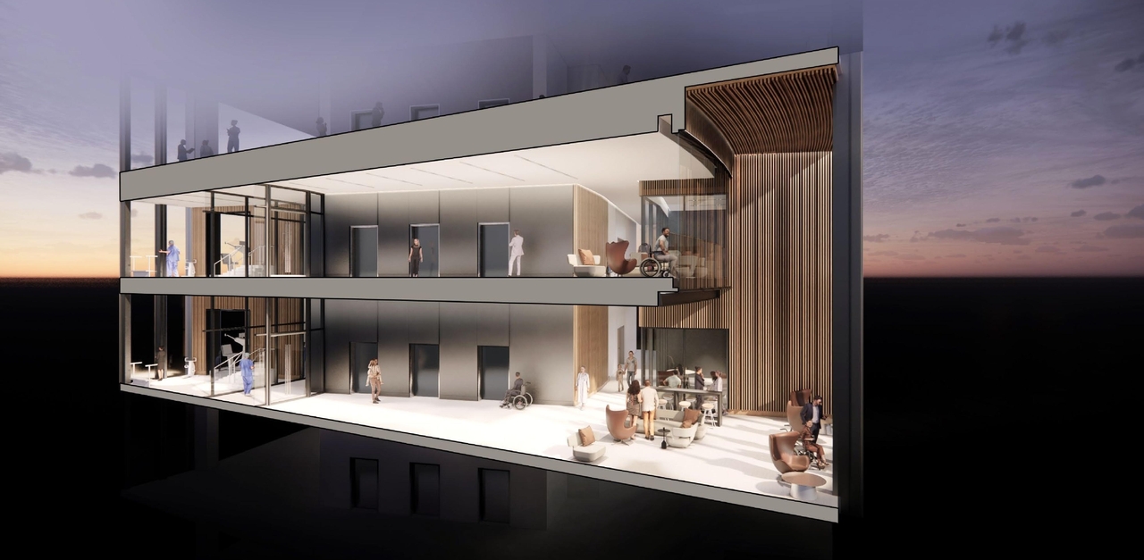 Rendering of building from page 27 of the file '2023-01-12 Urban Design Review Panel Formal Submission D07-12-22-0168'