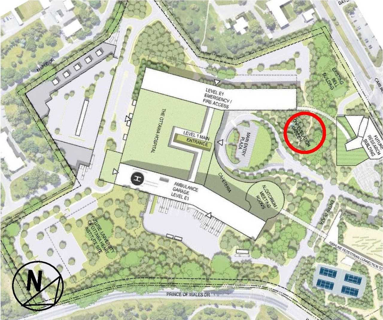 Construction site plan for project from page 32 of the file '2023-01-12 Urban Design Review Panel Formal Submission D07-12-22-0168'