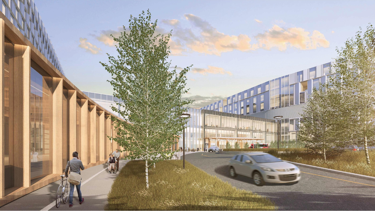 Rendering of building from page 25 of the file '2023-08-03 - Design Drawings - D07-12-22-0168'