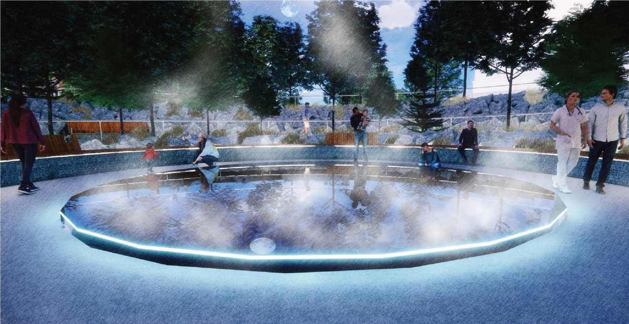 Rendering of building from page 30 of the file '2023-08-03 - Design Drawings - D07-12-22-0168'