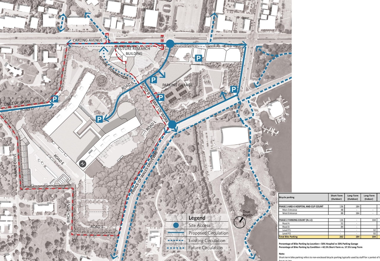 Construction site plan for project from page 6 of the file '2023-08-03 - Design Drawings - D07-12-22-0168'