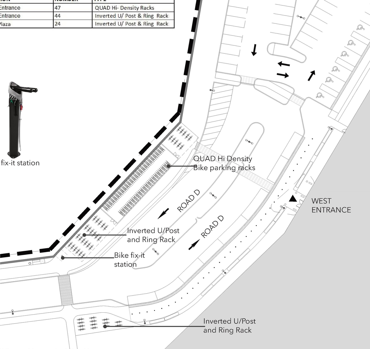 Construction site plan for project from page 7 of the file '2023-08-03 - Design Drawings - D07-12-22-0168'