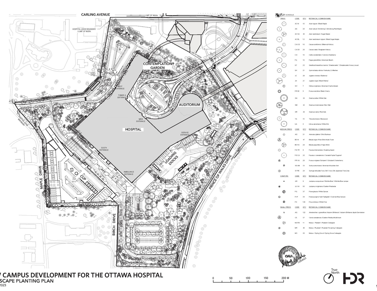 Construction site plan for project from page 9 of the file '2023-08-03 - Design Drawings - D07-12-22-0168'