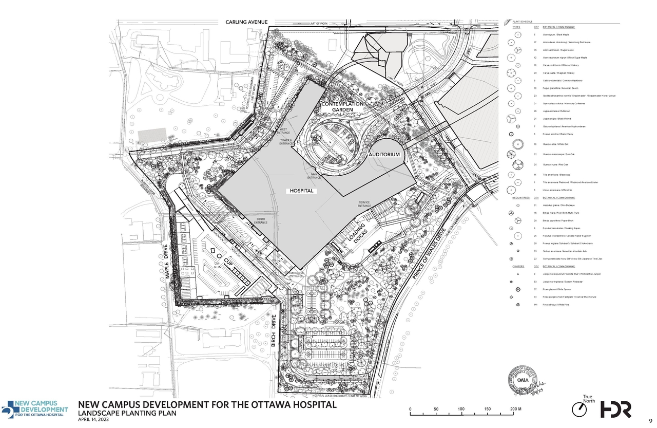 Construction site plan for project from page 9 of the file '2023-04-17 - Design Drawings - D07-12-22-0168'