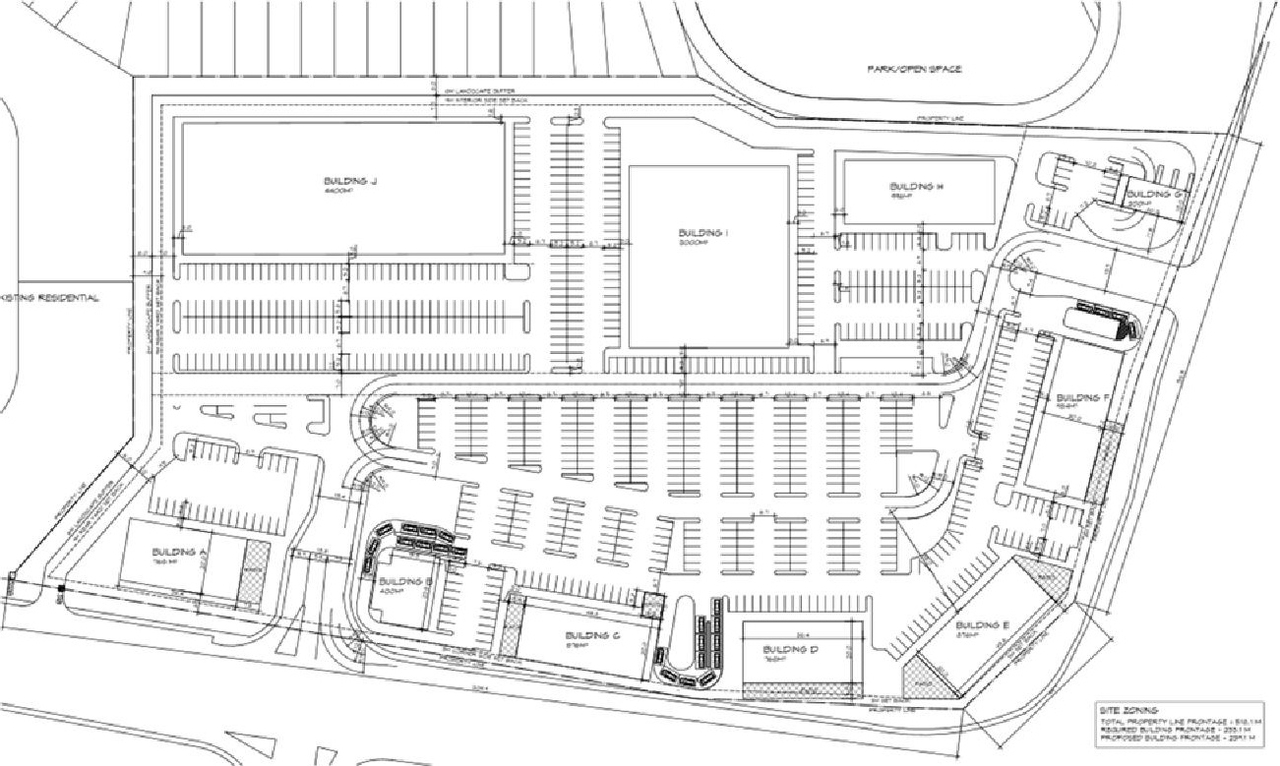Construction site plan for project from page 32 of the file '2023-04-03 - Design Brief - D07-12-22-0169'