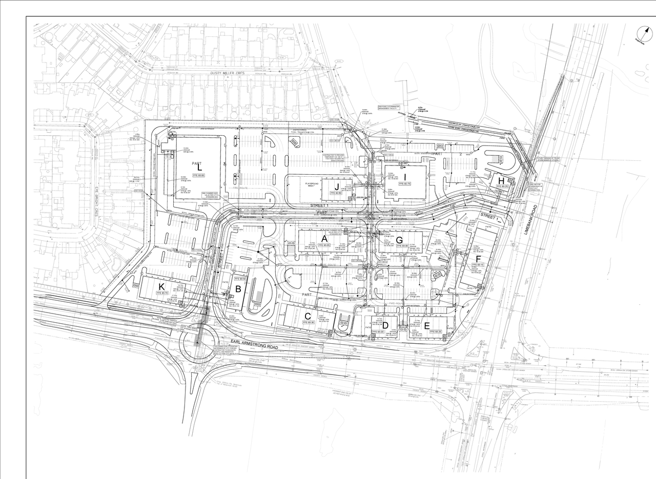 Construction site plan for project from page 85 of the file '2023-04-03 - Design Brief - D07-12-22-0169'