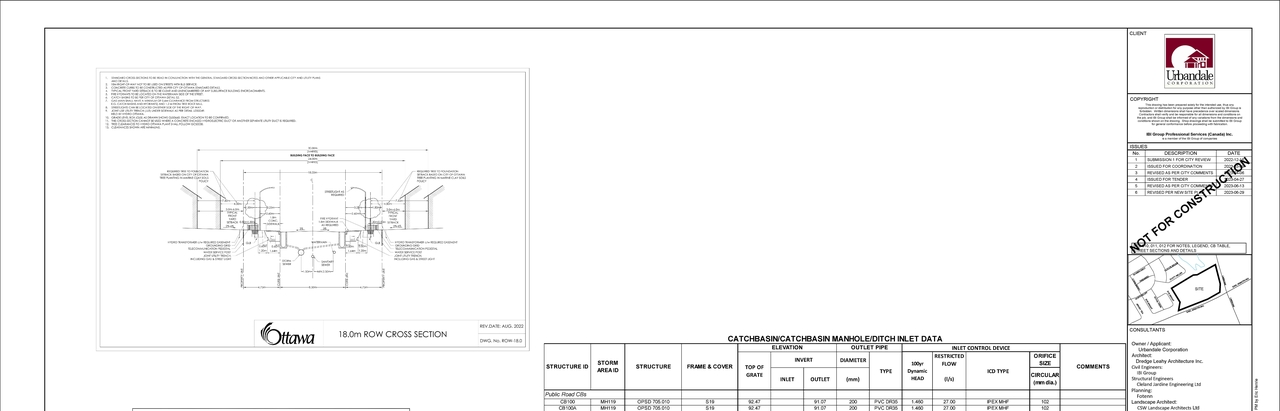Construction site plan for project from page 125 of the file '2023-07-25 - Design Brief - D07-12-22-0169'