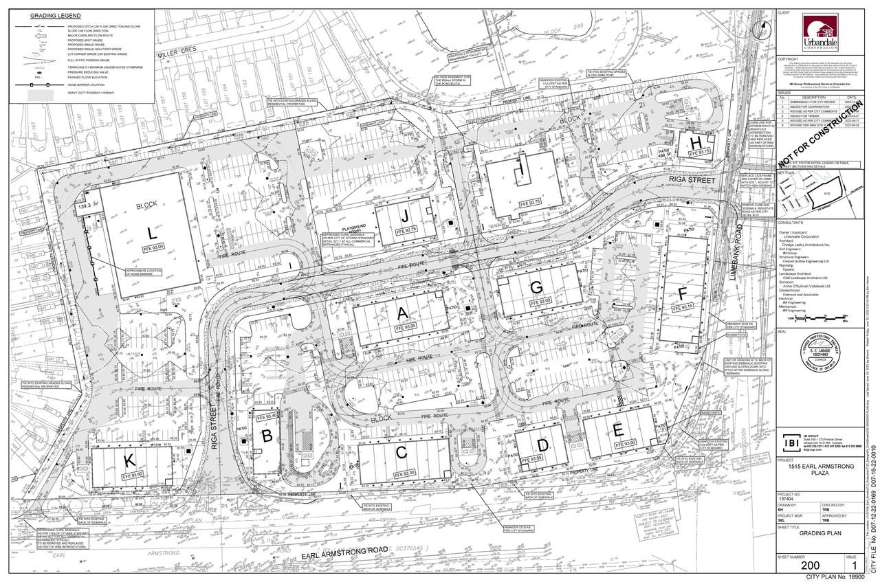 Construction site plan for project from page 126 of the file '2023-07-25 - Design Brief - D07-12-22-0169'