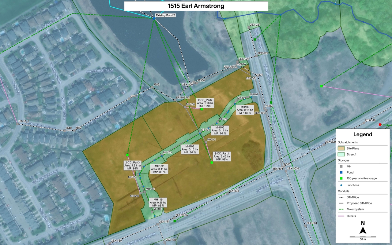 Construction site plan for project from page 130 of the file '2023-07-25 - Design Brief - D07-12-22-0169'
