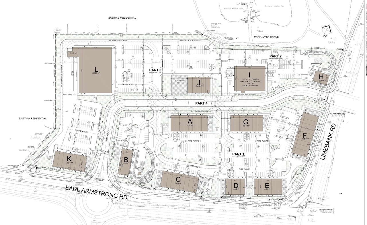 Construction site plan for project from page 27 of the file '2022-12-21 - Design Brief - D07-12-22-0169'