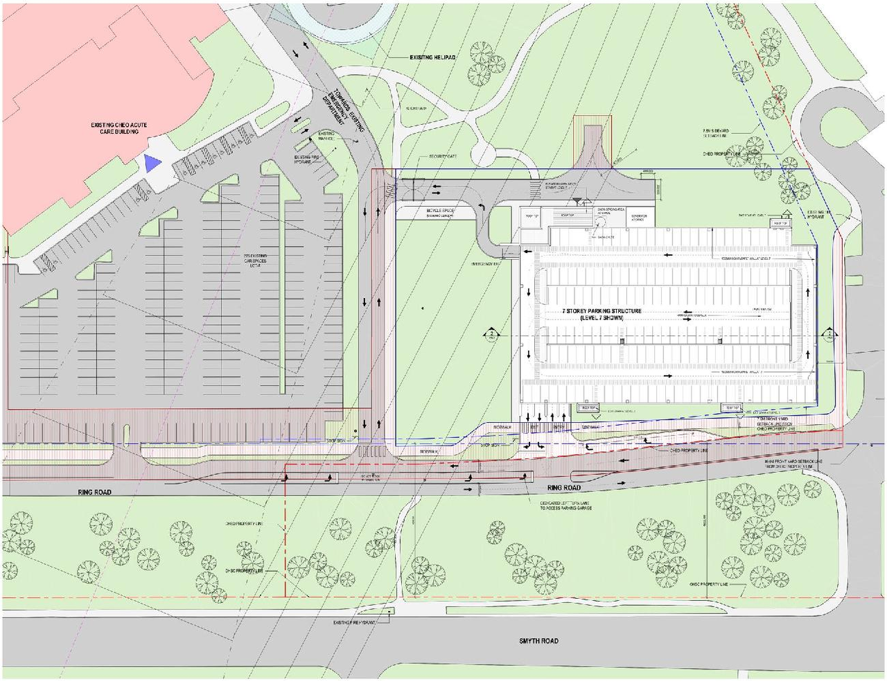 Construction site plan for project from page 16 of the file '2022-12-16 - Design Brief - D07-12-22-0170'