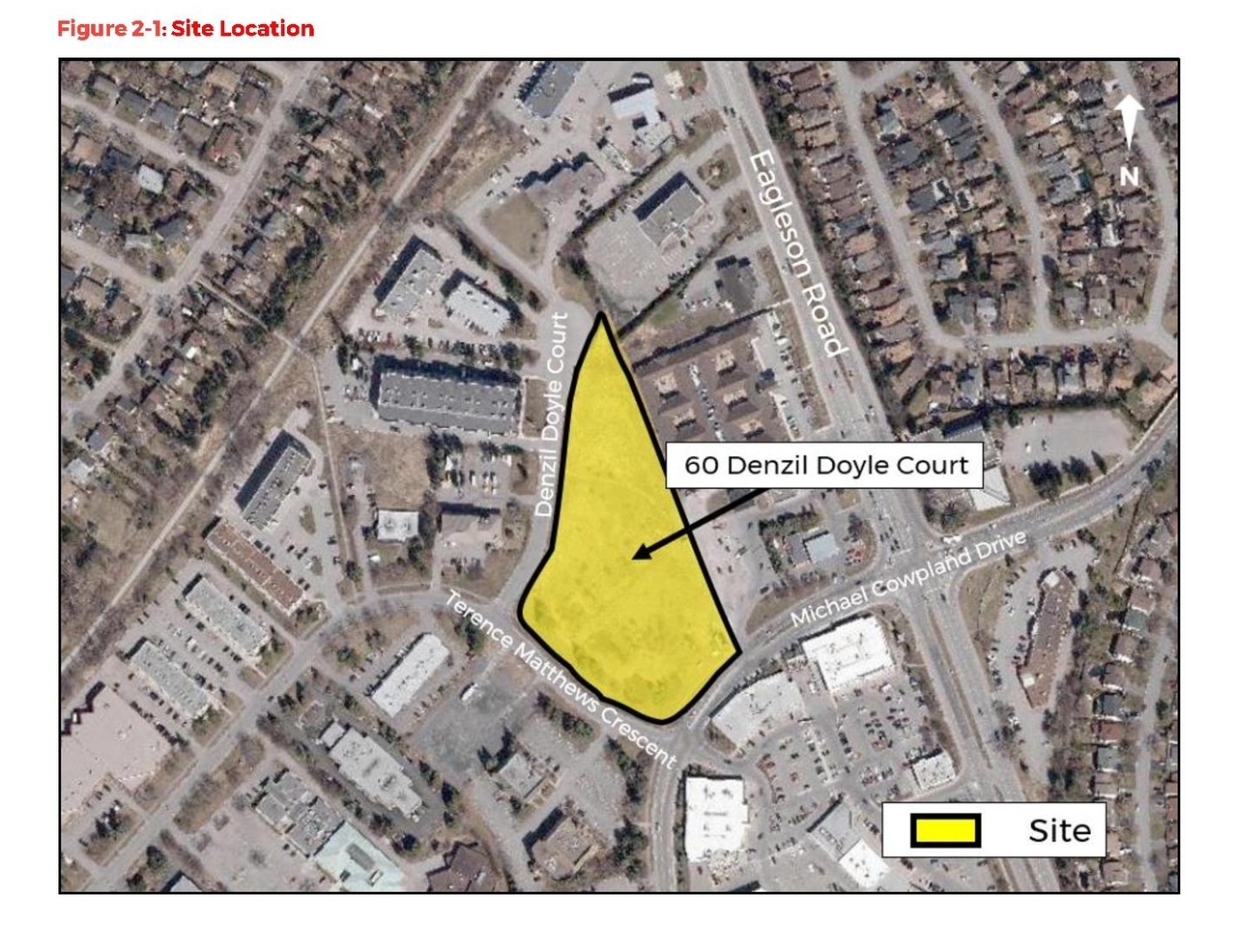 Construction site plan for project from page 10 of the file '2022-12-19 - Planning Rationale and Design Brief - D07-12-22-0174'