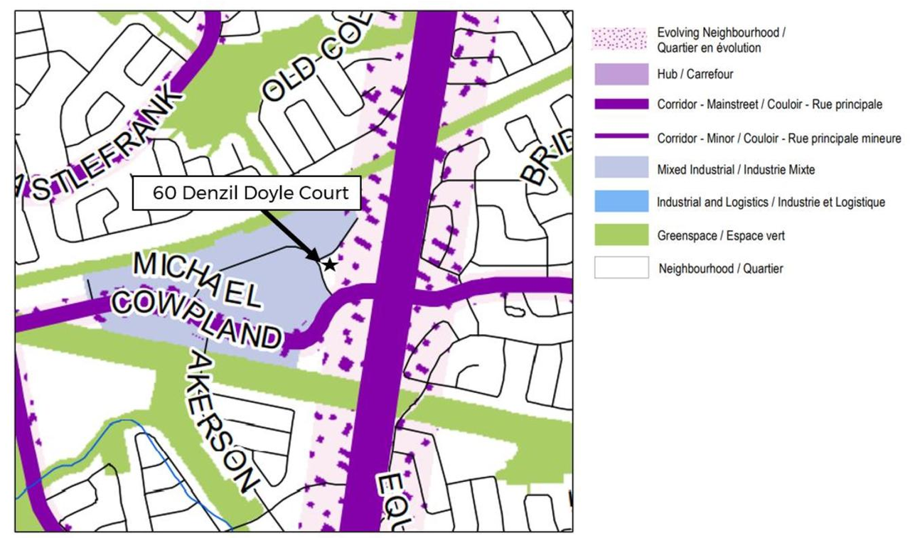 Construction site plan for project from page 30 of the file '2022-12-19 - Planning Rationale and Design Brief - D07-12-22-0174'