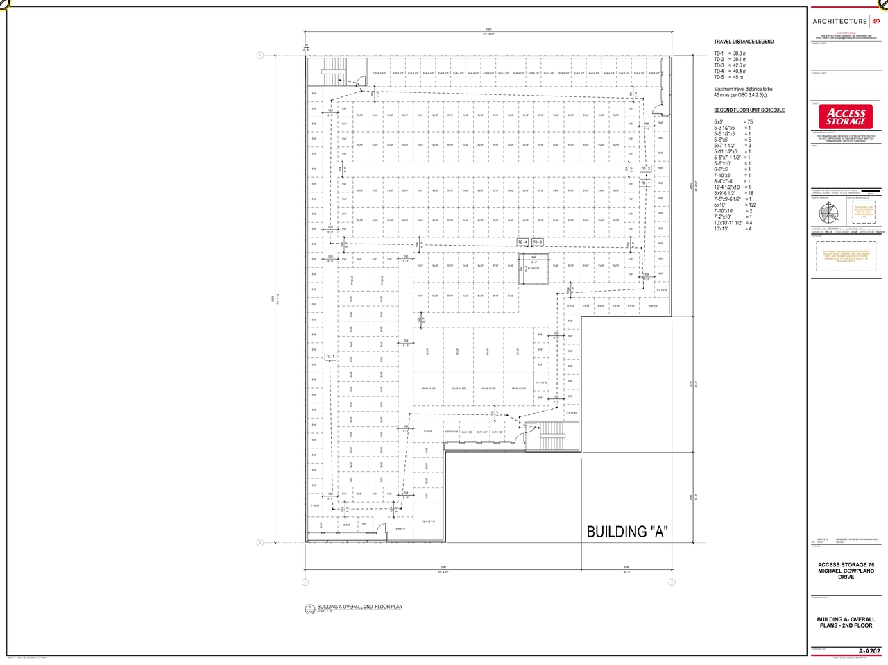 Floor plan for project from page 2 of the file '2023-07-21 - Elevations and Floor Plans - D07-12-22-0174'