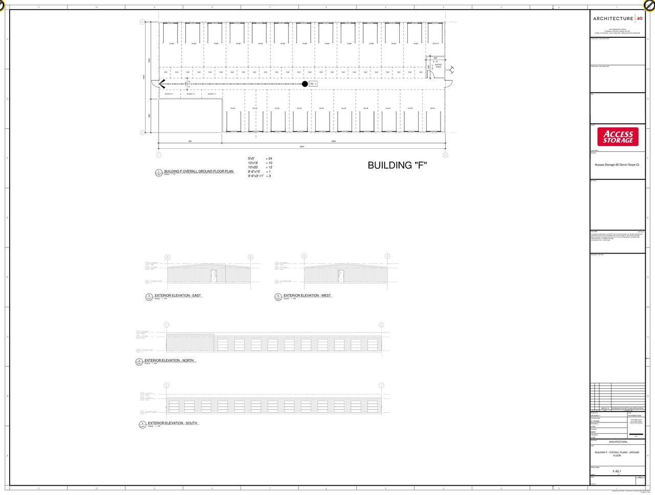 Floor plan for project from page 8 of the file '2023-07-21 - Elevations and Floor Plans - D07-12-22-0174'