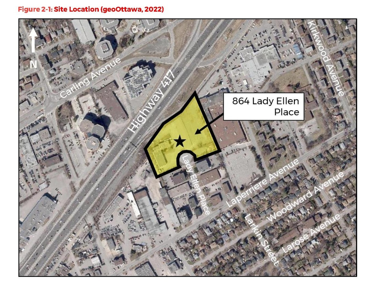 Construction site plan for project from page 10 of the file '2022-12-21 - Planning Rationale and Design Brief - D07-12-22-0175'