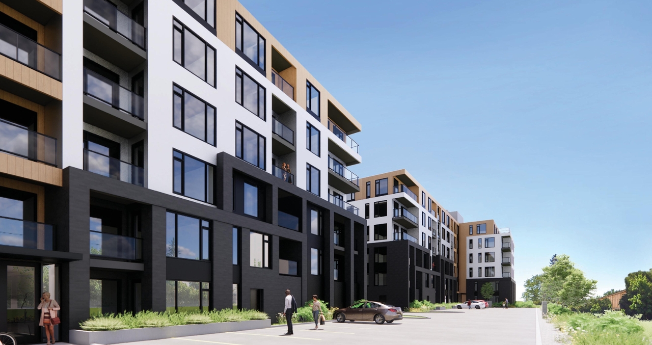 Rendering of building from page 11 of the file '2023-01-11 - Design Brief - D07-12-22-0177'