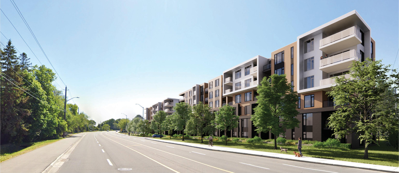 Rendering of building from page 3 of the file '2023-01-11 - Design Brief - D07-12-22-0177'