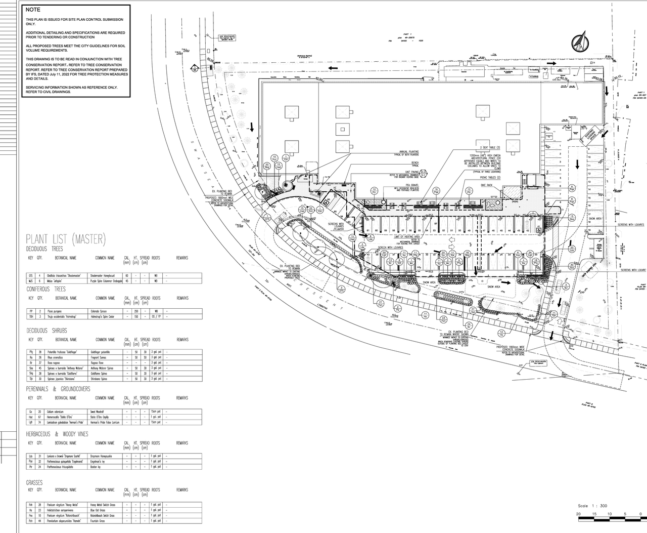 Construction site plan for project from page 10 of the file '2022-12-21 - Design Brief - D07-12-22-0179'