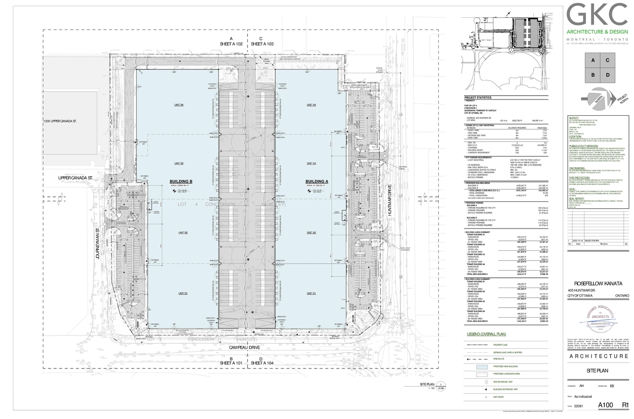 Construction site plan for project from page 18 of the file '2022-12-28 - Design Brief - D07-12-22-0186'