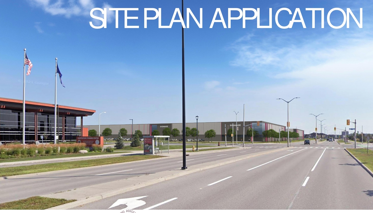 Construction site plan for project from page 2 of the file '2022-12-28 - Design Brief - D07-12-22-0186'