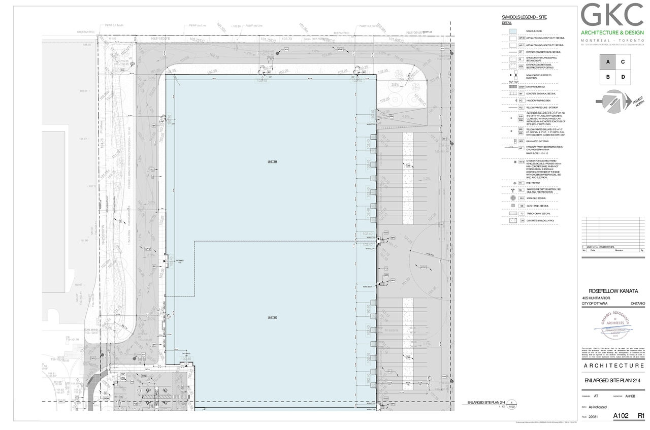 Construction site plan for project from page 20 of the file '2022-12-28 - Design Brief - D07-12-22-0186'
