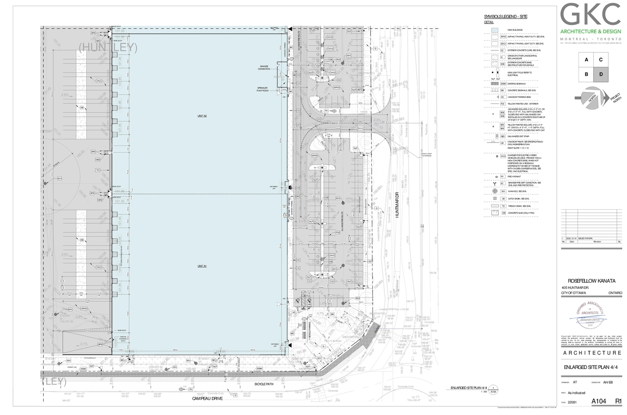 Construction site plan for project from page 22 of the file '2022-12-28 - Design Brief - D07-12-22-0186'