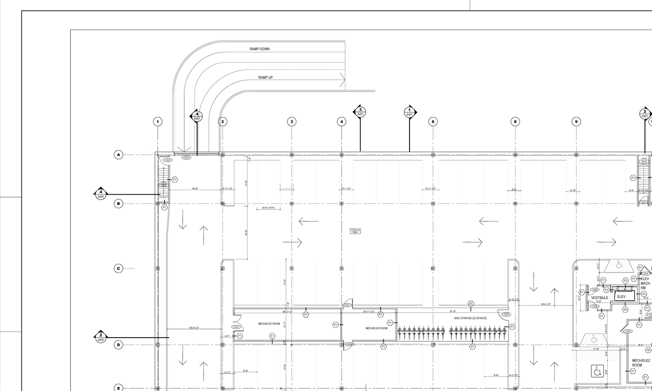 Construction site plan for project from page 3 of the file '05-19-2023 - Revised Site Plan Floor Plans Elevations - D07-12-22-0190'