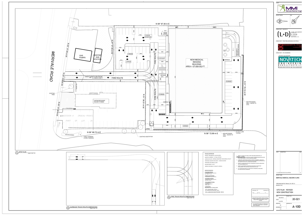 Construction site plan for project from page 1 of the file '2022-12-30 - Site and Floor Plans - D07-12-22-0190'