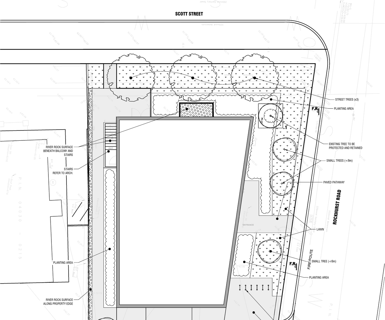 Construction site plan for project from page 18 of the file '2023-01-30 - Design Brief - D07-12-23-0006'