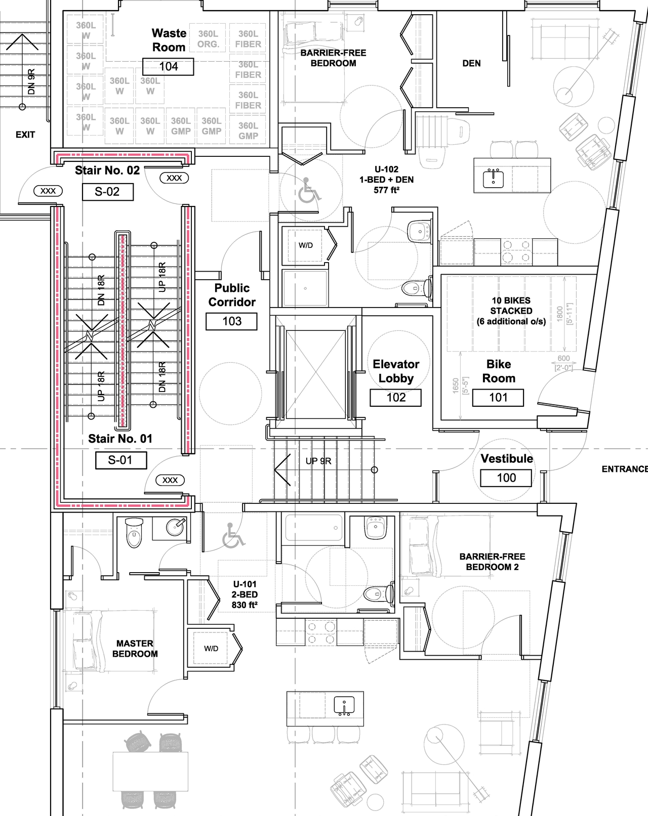 Floor plan for project from page 22 of the file '2023-01-30 - Design Brief - D07-12-23-0006'