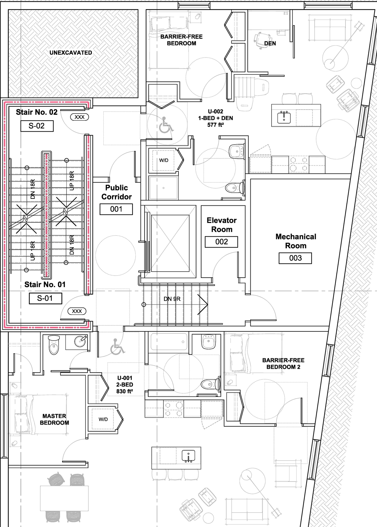 Construction site plan for project from page 22 of the file '2023-01-30 - Design Brief - D07-12-23-0006'