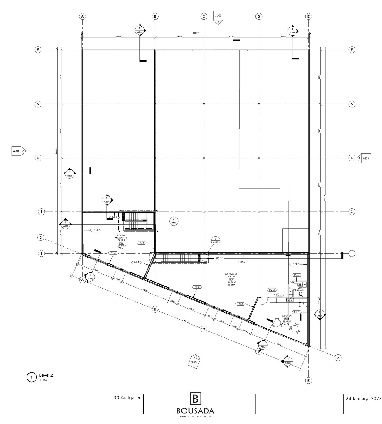 Floor plan for project from page 16 of the file '2023-02-16 - Design Brief - D07-12-23-0016'