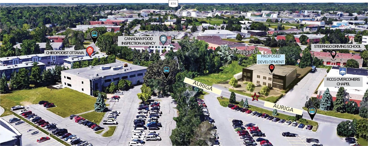 Rendering of building from page 7 of the file '2023-02-16 - Design Brief - D07-12-23-0016'