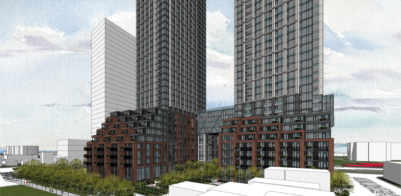 Rendering of building from page 3 of the file '2023-03-31 - Views - D07-12-23-0019'