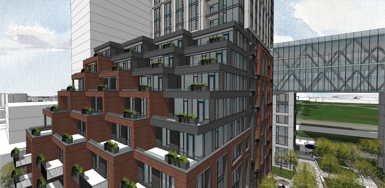 Rendering of building from page 4 of the file '2023-03-31 - Views - D07-12-23-0019'