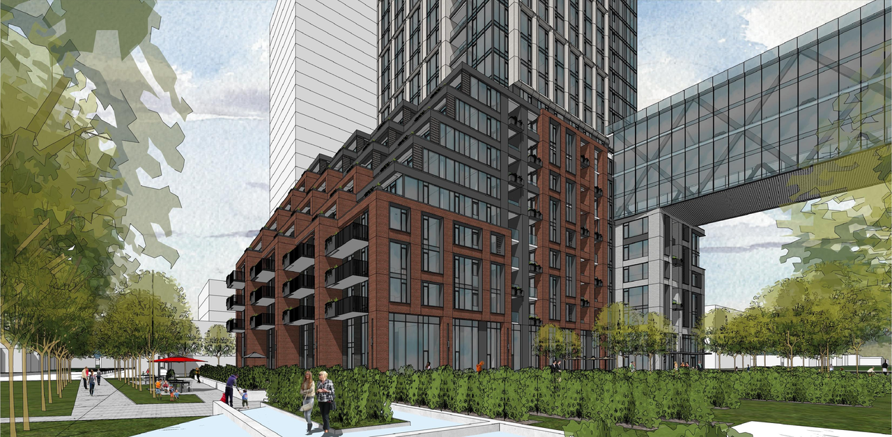 Rendering of building from page 5 of the file '2023-03-31 - Views - D07-12-23-0019'