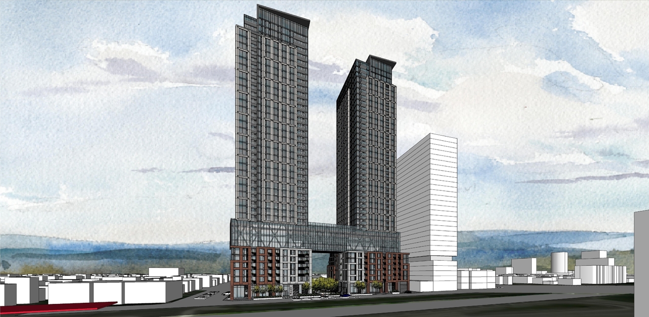 Rendering of building from page 6 of the file '2023-03-31 - Views - D07-12-23-0019'