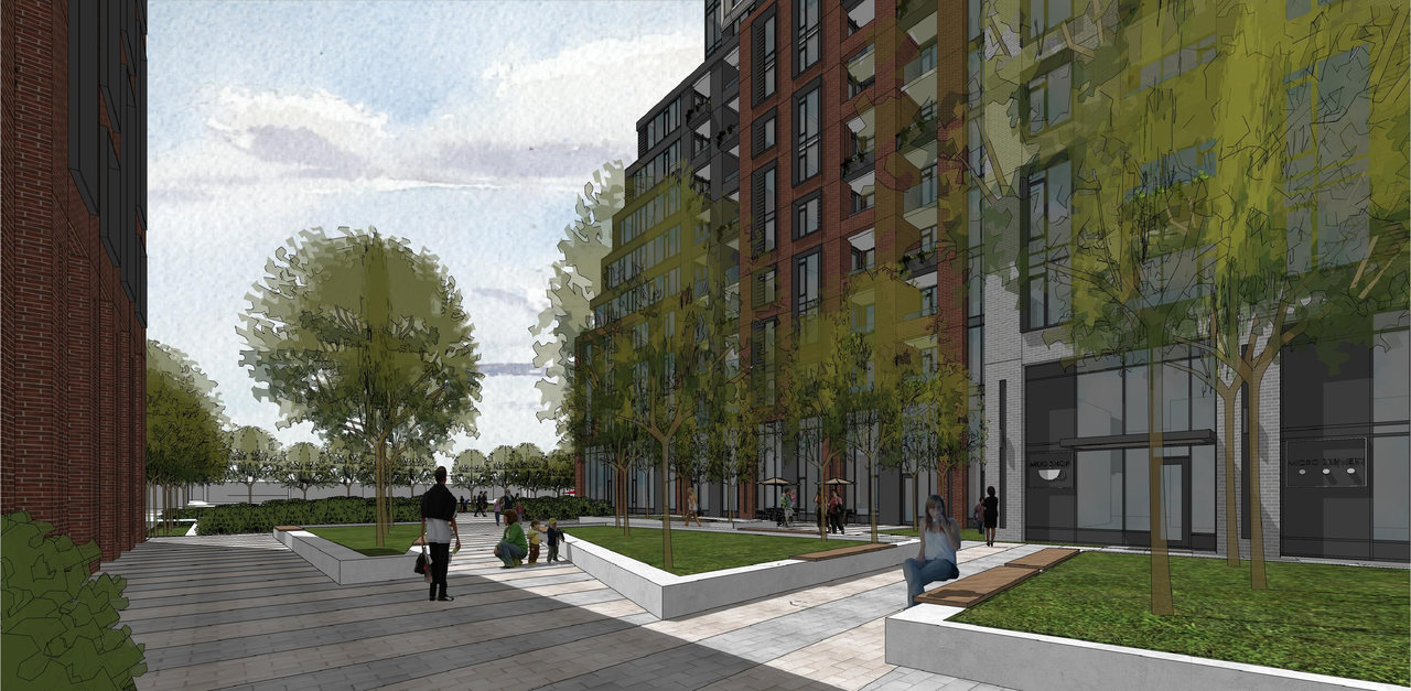 Rendering of building from page 7 of the file '2023-03-31 - Views - D07-12-23-0019'