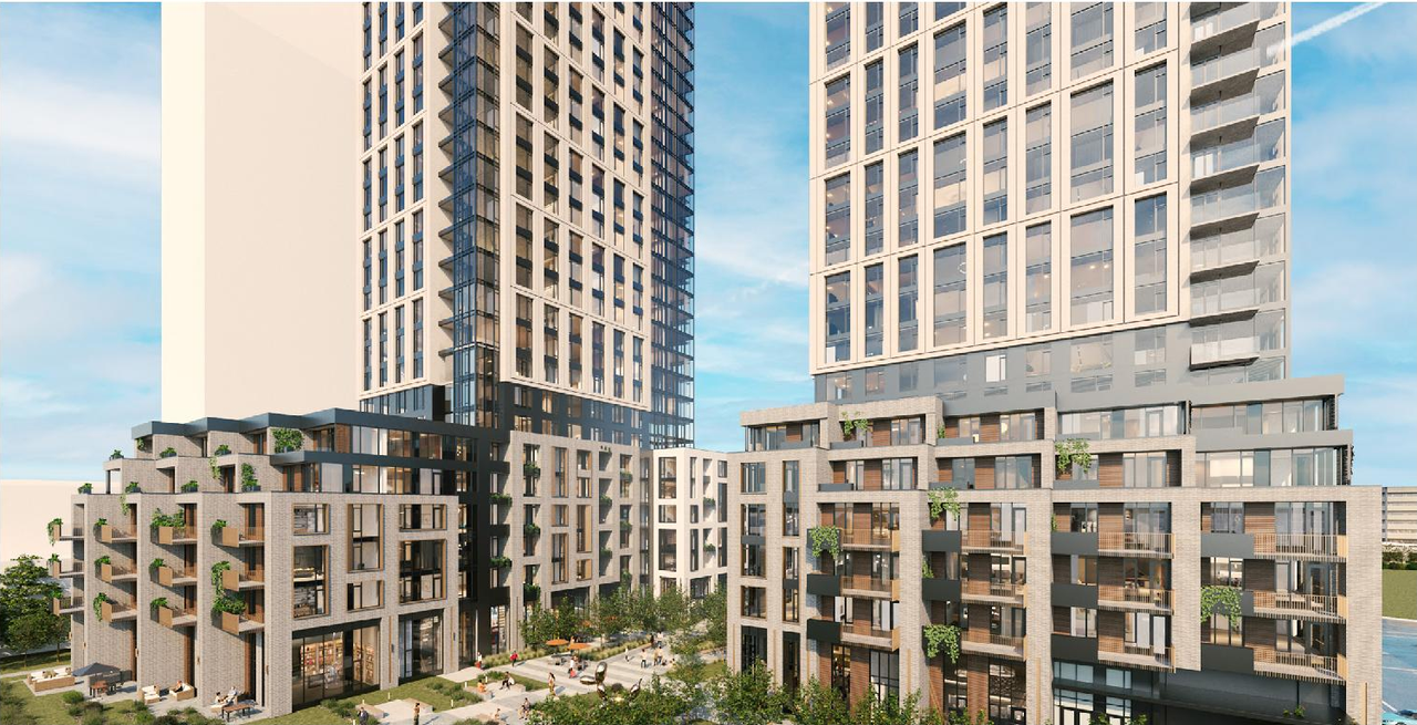 Rendering of building from page 11 of the file '2024-04-17 - Design Brief - D07-12-23-0019'