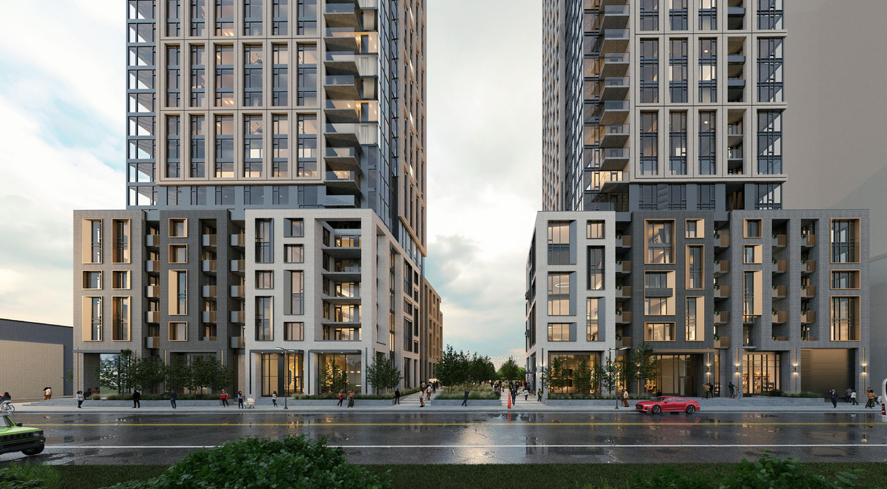 Rendering of building from page 29 of the file '2024-04-17 - Design Brief - D07-12-23-0019'