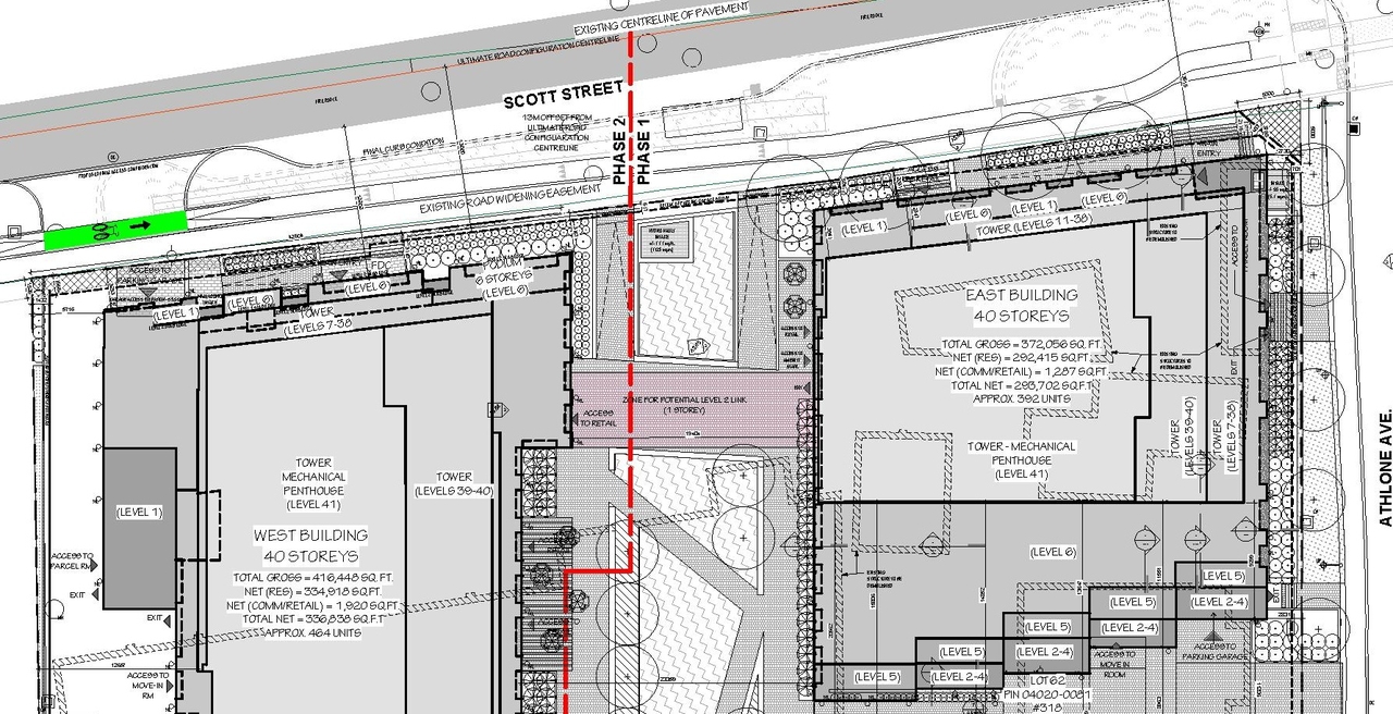 Construction site plan for project from page 5 of the file '2024-04-17 - Design Brief - D07-12-23-0019'