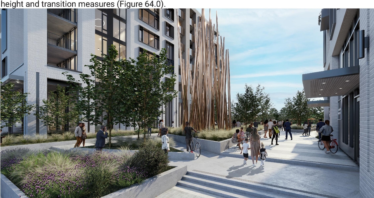 Rendering of building from page 9 of the file '2024-04-17 - Design Brief - D07-12-23-0019'