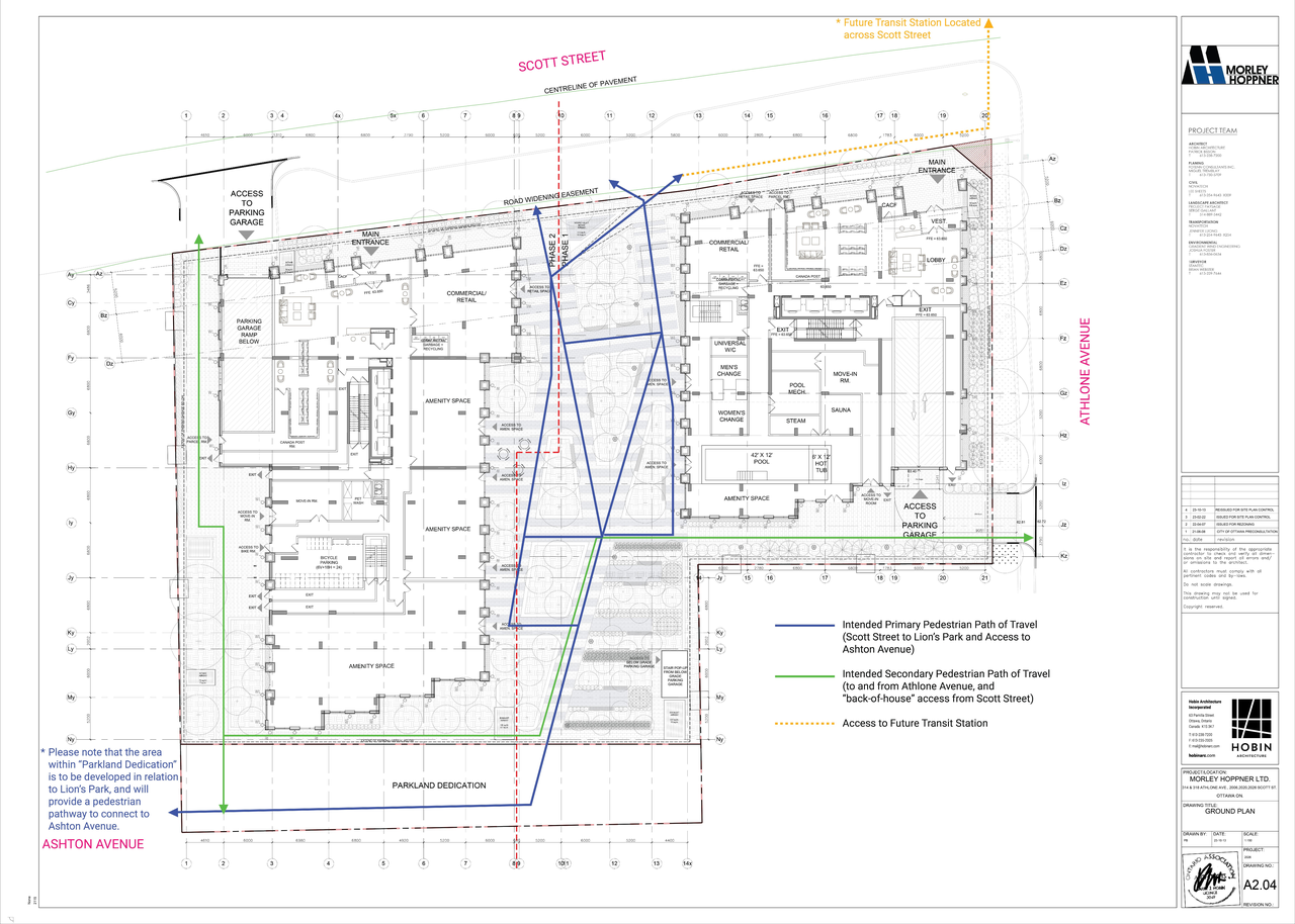 Construction site plan for project from page 1 of the file '2023-10-19 - Ground Floor Plan - D07-12-23-0019'