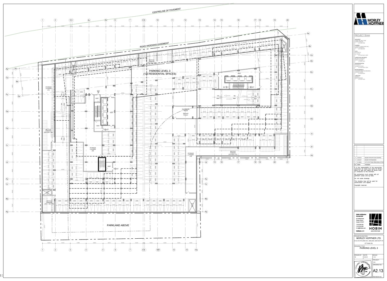 Construction site plan for project from page 13 of the file '2023-03-31 - Floor Plans - D07-12-23-0019'