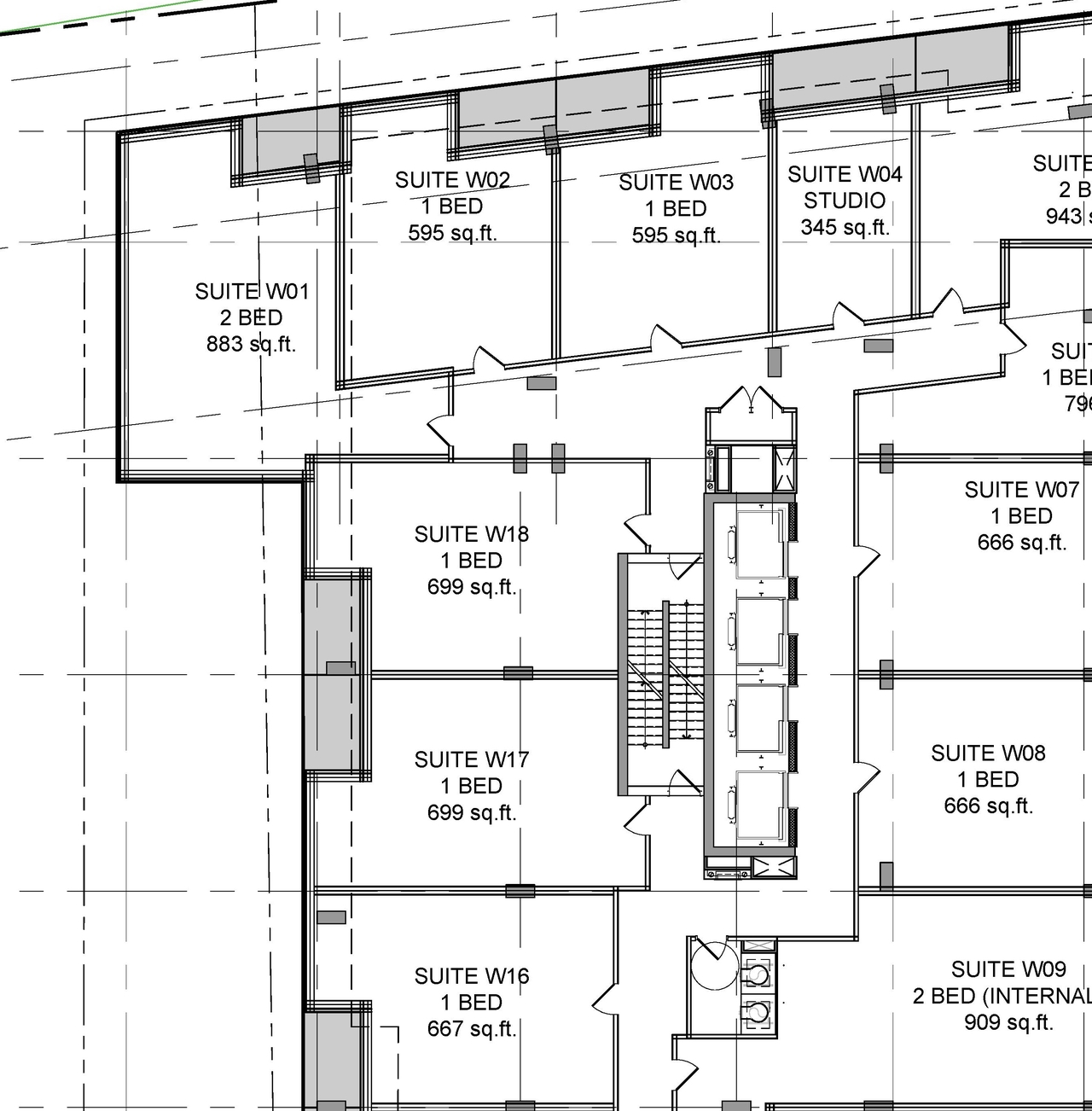 Construction site plan for project from page 3 of the file '2023-03-31 - Floor Plans - D07-12-23-0019'