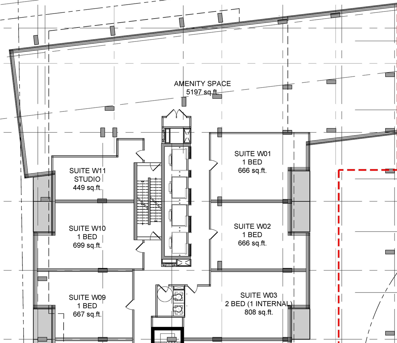 Construction site plan for project from page 4 of the file '2023-03-31 - Floor Plans - D07-12-23-0019'