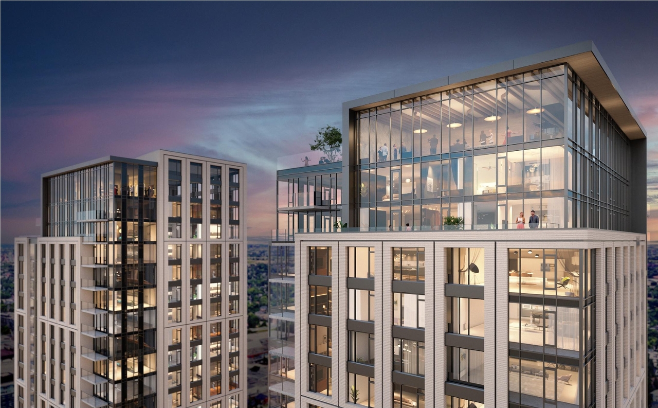 Rendering of building from page 12 of the file '2024-07-22 - Design Brief - D07-12-23-0019'